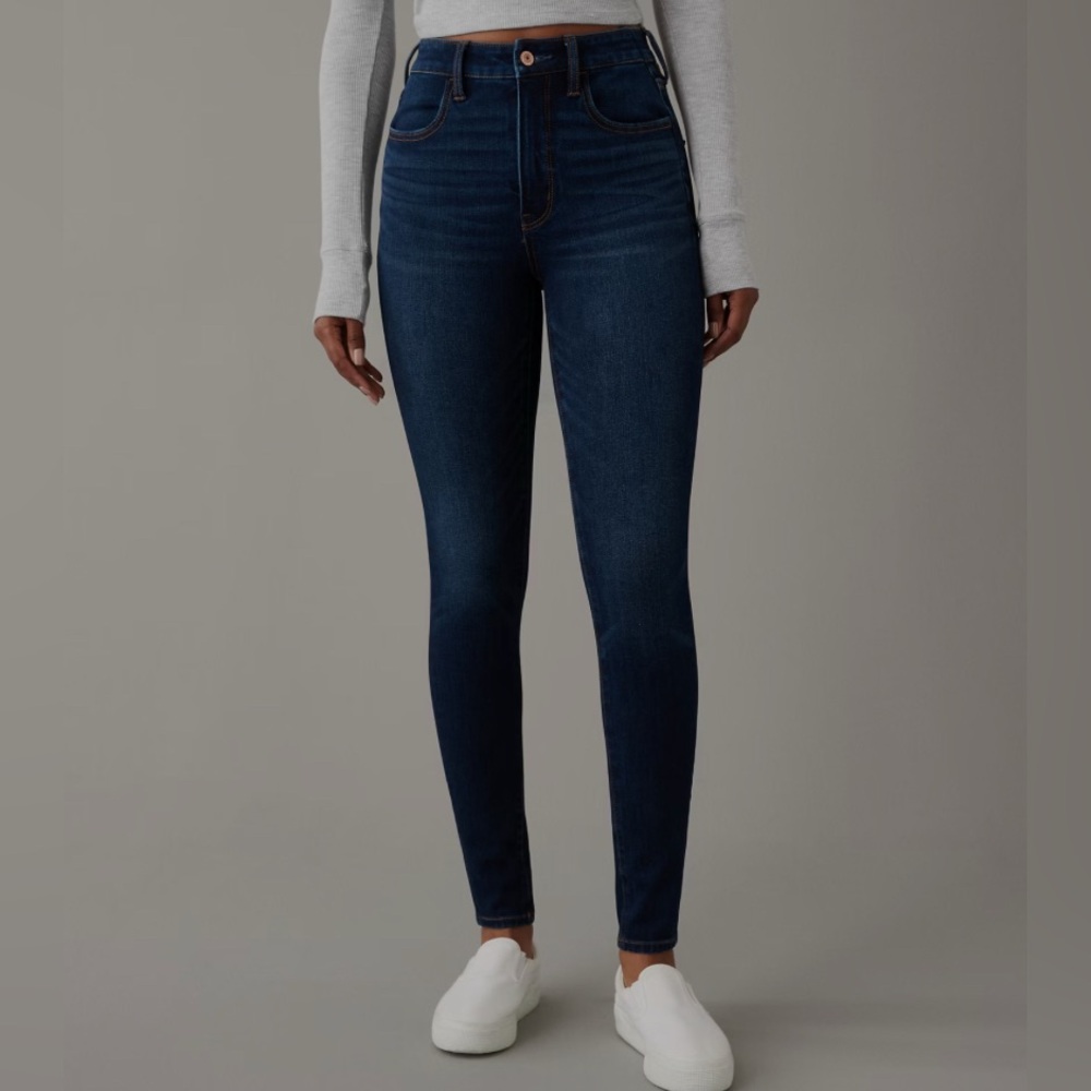 American Eagle Outfitters High Rise Blue Jeans